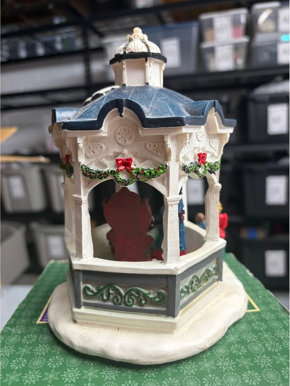 Holiday Time Christmas Village Collection Santa’s Gazebo with Box 2009